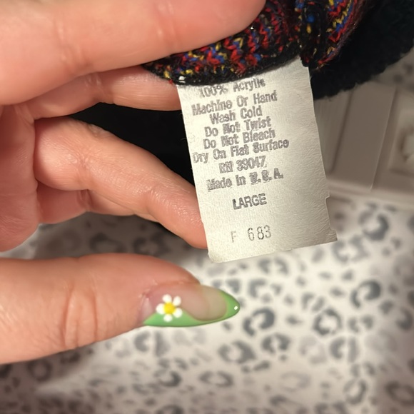 Ornate Vintage Metallic Sweater - Large - Picture 5 of 5